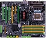 DFI LANParty DK X58-T3eH6 — три слота PCIe x16 на плате для Intel Core i7